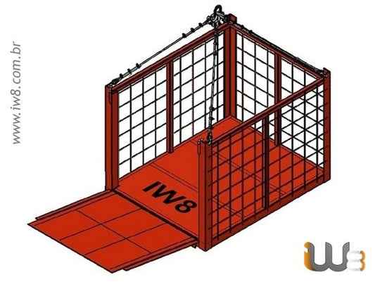 Cesto Aramado 1.50m x 1.2m x 1.0m Cap. 1000kg