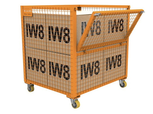 Cesto Container Aramado com Rodas
