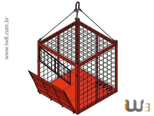 Container Aramado 1.5m x 1.5m x 1.6m Cap. 2000kg