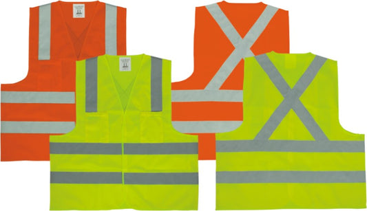 Colete de Sinalização CG 04-2B (Bolsos) Ziper Laranja - Tam. M