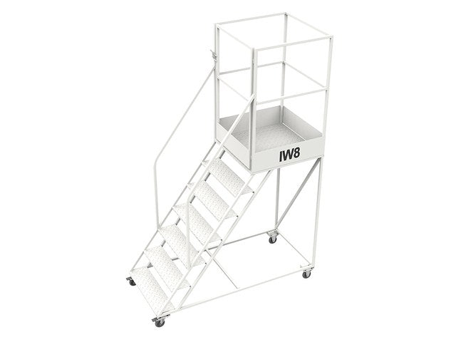 Escada Metálica Industrial com Guarda Corpo