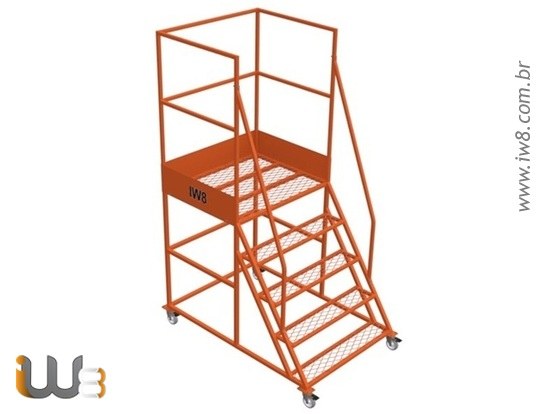 Escada Plataforma de Ferro 1,2m