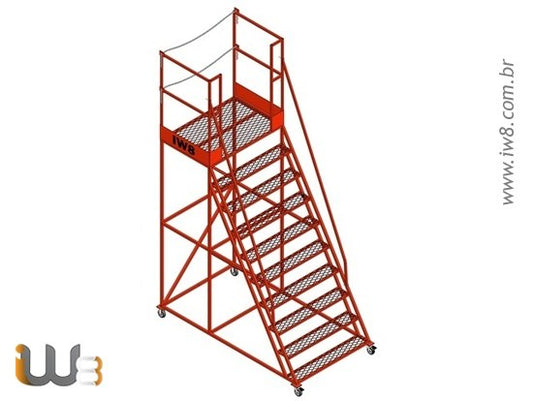 Escada Plataforma Industrial 2,5m