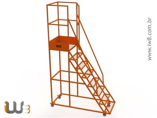 Escada Plataforma Almoxarifado 1,9m