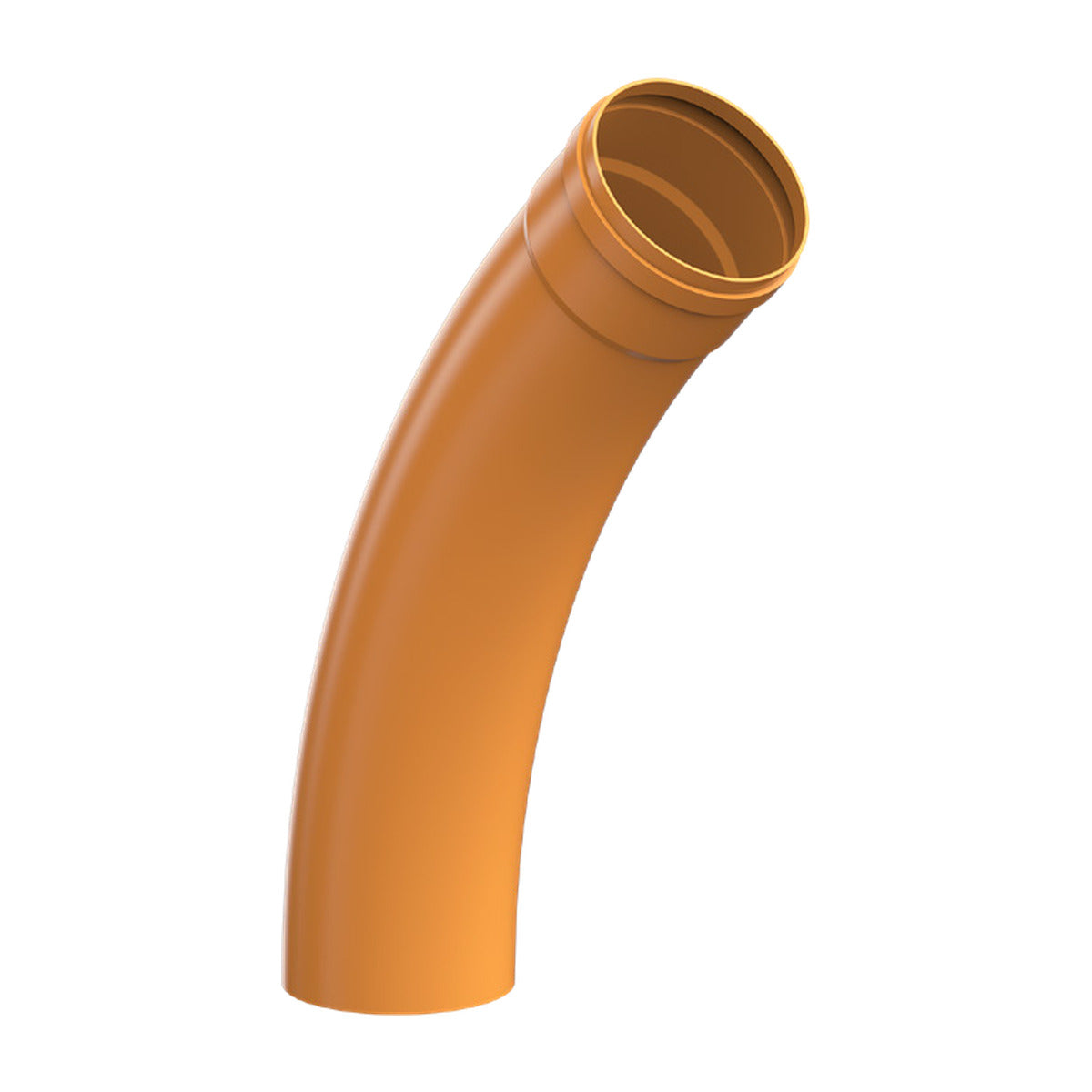Curva 45° Longa Coletor PB PVC DN 100 mm Esgoto Ocre NBR 7362 DVG Precon Tubozan
