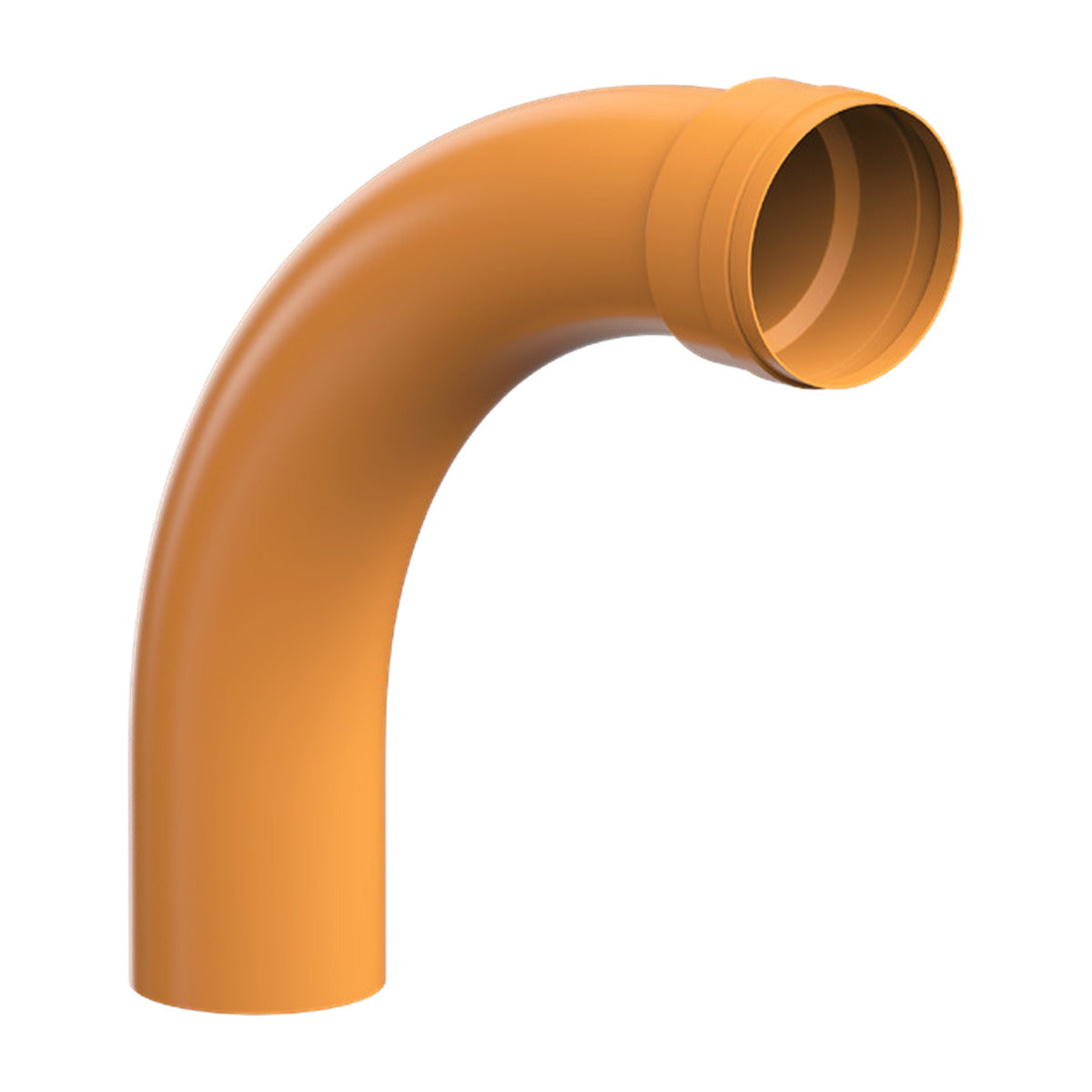 Curva 90° Longa Coletor PB PVC DN 150 mm Esgoto Ocre NBR 7362 DVG Precon Tubozan