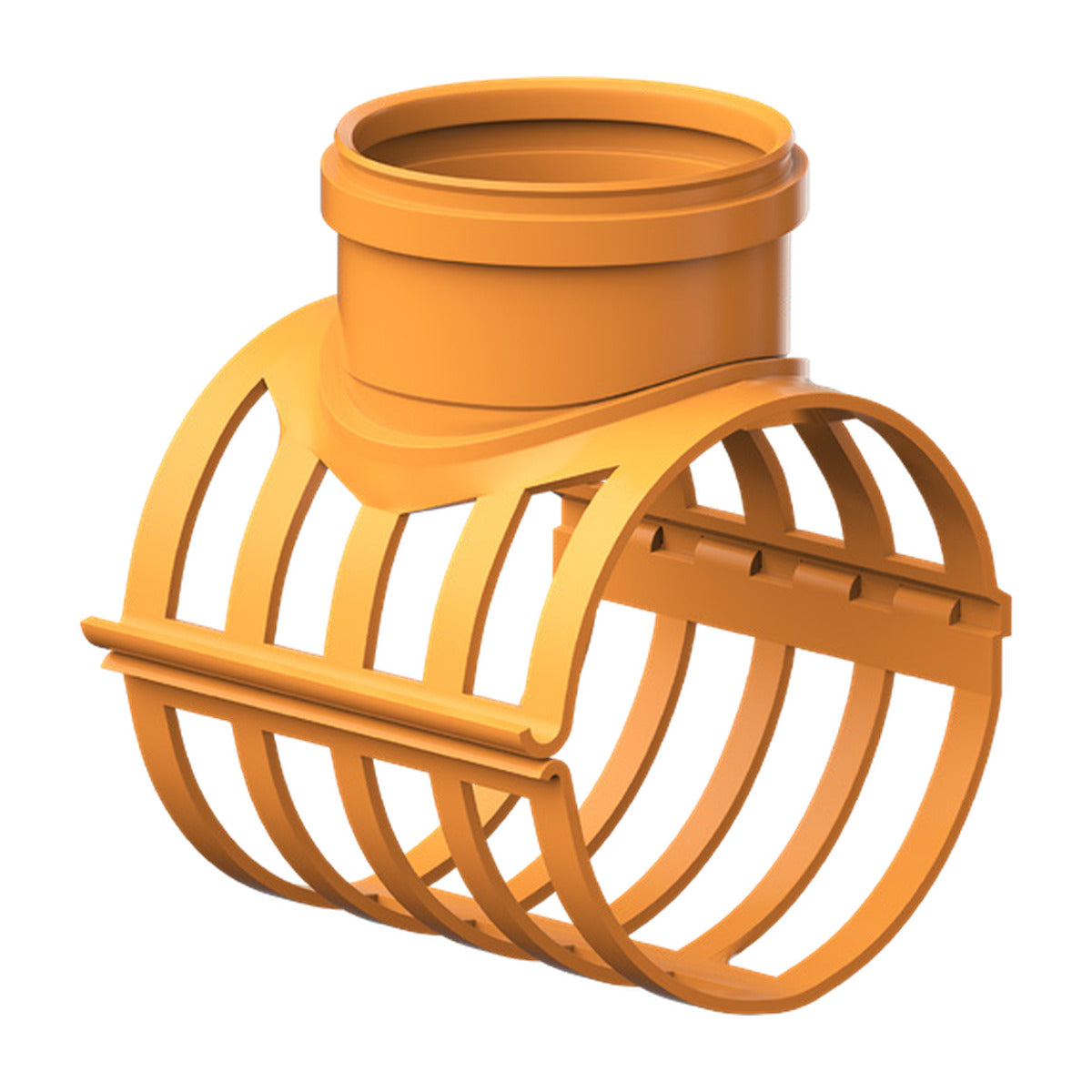Selim com Trava e Anel PVC 150 mm x 100 mm Esgoto Coletor Ocre NBR 7362 DVG Precon Tubozan
