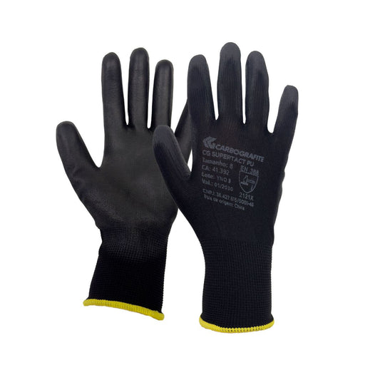 Luva Supertact PU Tamanho 9 - EMBALAGEM 12 pares