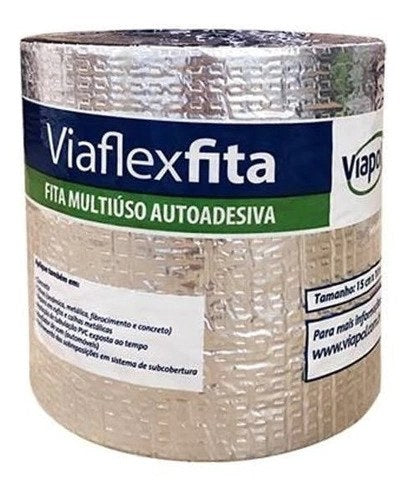 Fita Manta Asfaltica Autoadesiva Multiuso 10Cm X 10M Viapol