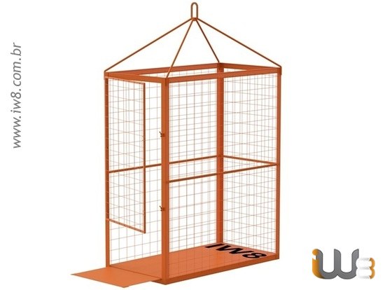 Gaiola de Aramado 2.3m x 1.2m x 2.8m Cap. 3000kg