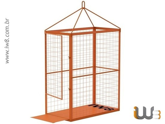 Gaiola de Aramado 2.3m x 1.2m x 2.8m Cap. 3000kg
