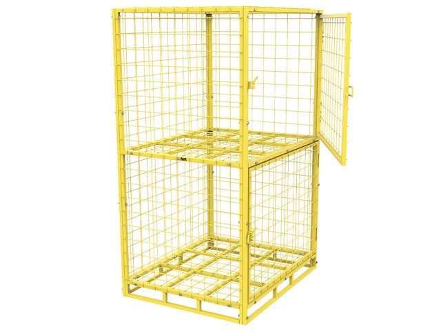 Gaiola de Armazenagem Porta Dupla com Prateleira