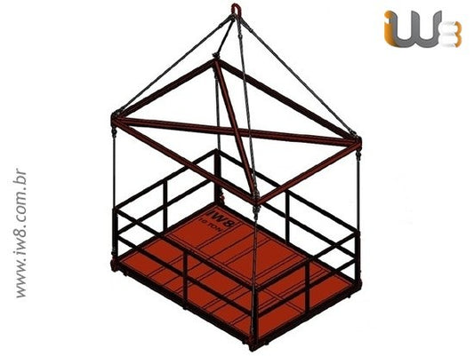 Gaiola de Elevação 3.5m x 2.5m x 3.0m Cap. 10ton