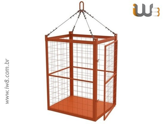 Gaiola de Içamento 1.5m x 1.2m x 2.0m Cap. 3000kg