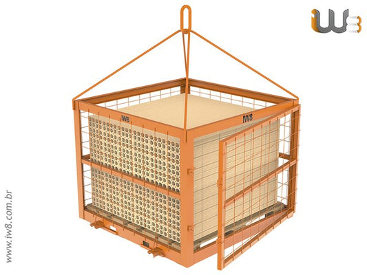 Gaiola de Pallet 1.40m x 1.4m x 1.2m Cap. 2000kg