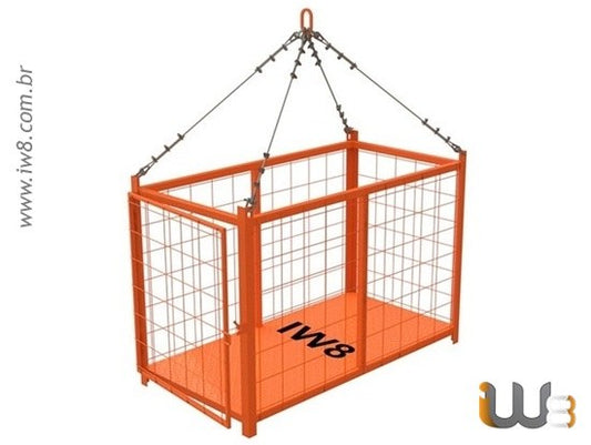Gaiola de Transporte 1.6m x 0.86 x 1.15 Cap. 1000kg