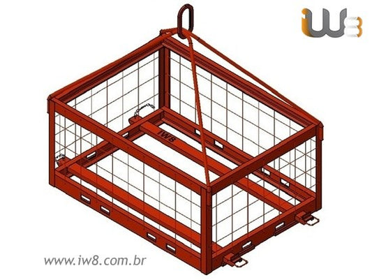 Gaiola de Elevação 1.5m x 1.1m x 0.7m Cap. 700kg