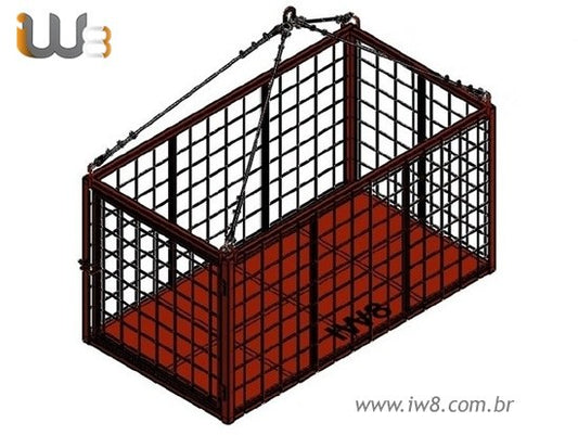 Gaiola Grande de 2.2m x 1.2m x 1.10m Cap. 600kg