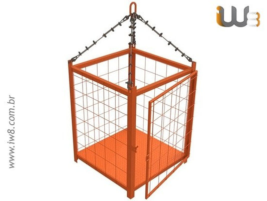 Gaiola para Içamento 0.86 x 0.86 x 0.92m x Cap. 1000kg