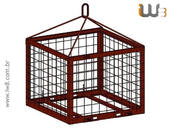 Gaiola para Grua 1.25 x 12.5 x 1.5m Cap. 2000kg