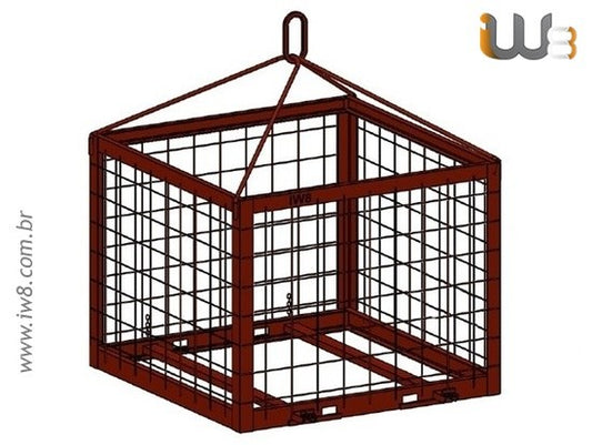 Gaiola para Grua 1.25 x 12.5 x 1.5m Cap. 2000kg
