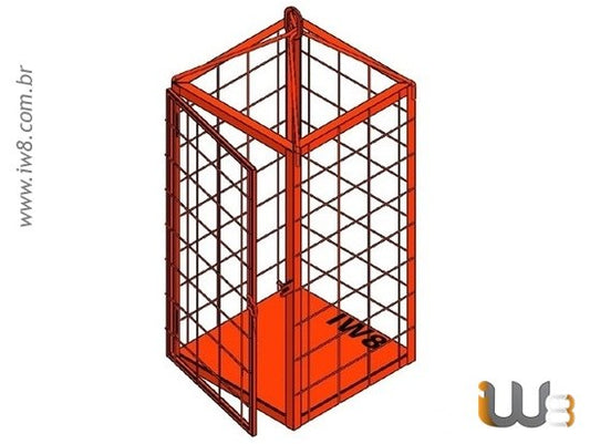 Gaiola para Gruas 0.60 x 0.60 x 1.2m Cap. 300kg
