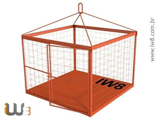 Gaiola para Içamento 2.0m x 2.0m x 1.5m Cap. 2000kg