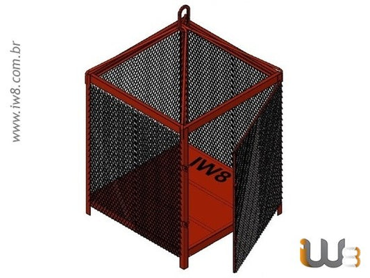 Gaiola para Içamento 1.2m x 1.2m x 1.4m Cap. 2000kg