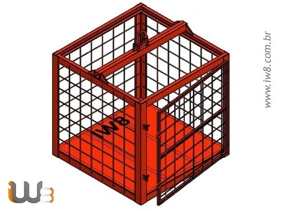Gaiola Içamento 1.2m x 1.2m x 1.2m Cap. 2000kg