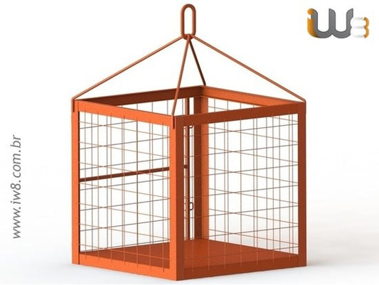 Gaiola para Içamento 1.2m x 1.2m x 1.2m Cap. 2000kg