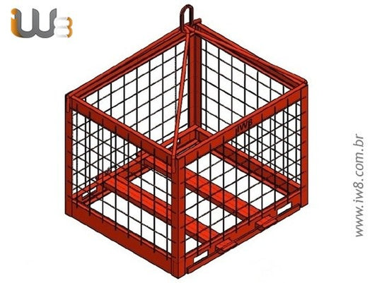 Gaiola para Paletes 1.4m x 1.2m x 1.2m Cap. 3000kg