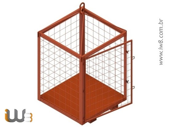 Gaiola Sob Medida 1.2m x 1.2m 1.6m Cap. 2000kg
