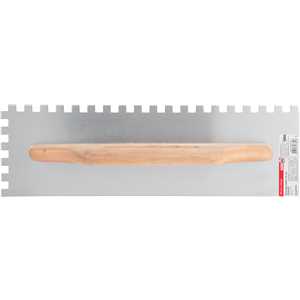 Desempenadeira de aço, dentada, 390 mm x 120 mm, NOVE54