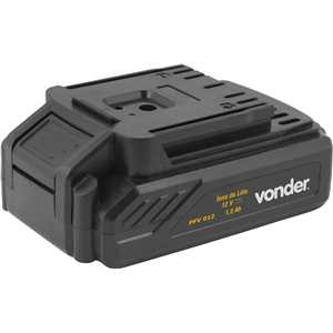 Parafusadeira/furadeira a bateria, 12 V, fonte de carregamento bivolt automática, PFV 012 VONDER.