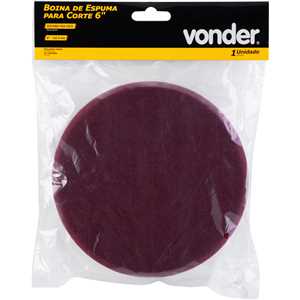 Boina de espuma para corte 6", para politriz rotativa, VONDER