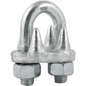 Clips para cabo de aço 1" - 25,40 mm, pesado, encartelado, VONDER PLUS