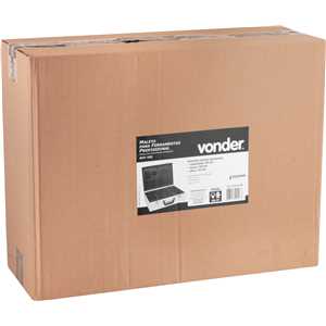 Maleta para ferramentas, profissional, 455 mm x 330 mm x 152 mm, prata, MFV 455, VONDER