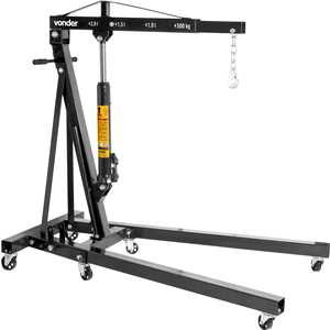 Guincho hidráulico dobrável, 2 toneladas (2 tf), com prolongador, VONDER