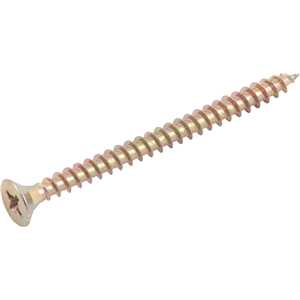Parafuso madeira chipboard, cabeça chata, fenda cruzada/pozidrive, 5,0 mm x 65,0 mm, VONDER