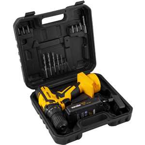 Parafusadeira/furadeira a bateria, 12 V, fonte de carregamento bivolt automática, PFV 012 VONDER.