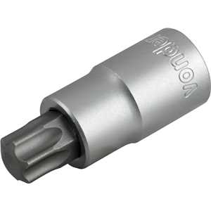 Soquete hexalobular macho T-60, encaixe 1/2", VONDER