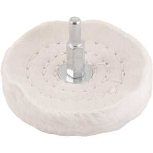 Roda de pano para polimento, 3", com haste, VONDER