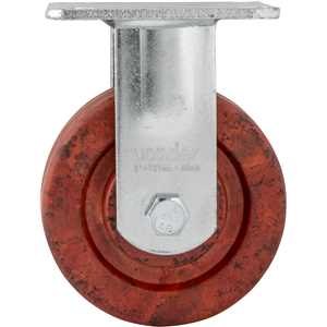 Rodízio fixo industrial 5", de celeron, marrom, VONDER