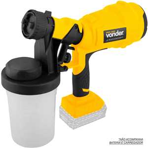 Pistola para pintura, bateria intercambiável de 18 V, sem bateria e sem carregador, IPPV 1826, VONDER