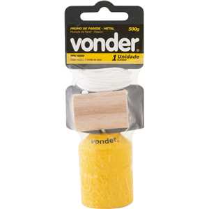 Prumo de parede de metal 500 g VONDER