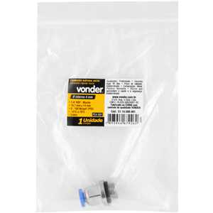 Conexão rápida reta, 4 mm, rosca 1/4" BSP, VONDER