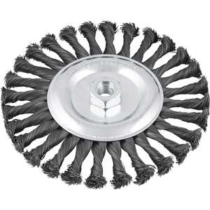 Escova circular 7" x 1/2", M14, torcida, VONDER