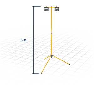 Refletores com suporte tripé, 2 metros, 20 W, VONDER