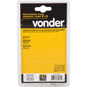Adaptador para mandril cone B-18, para perfurador de solo PSV 520, VONDER