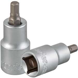 Soquete hexagonal 6 mm, encaixe de 1/2", VONDER